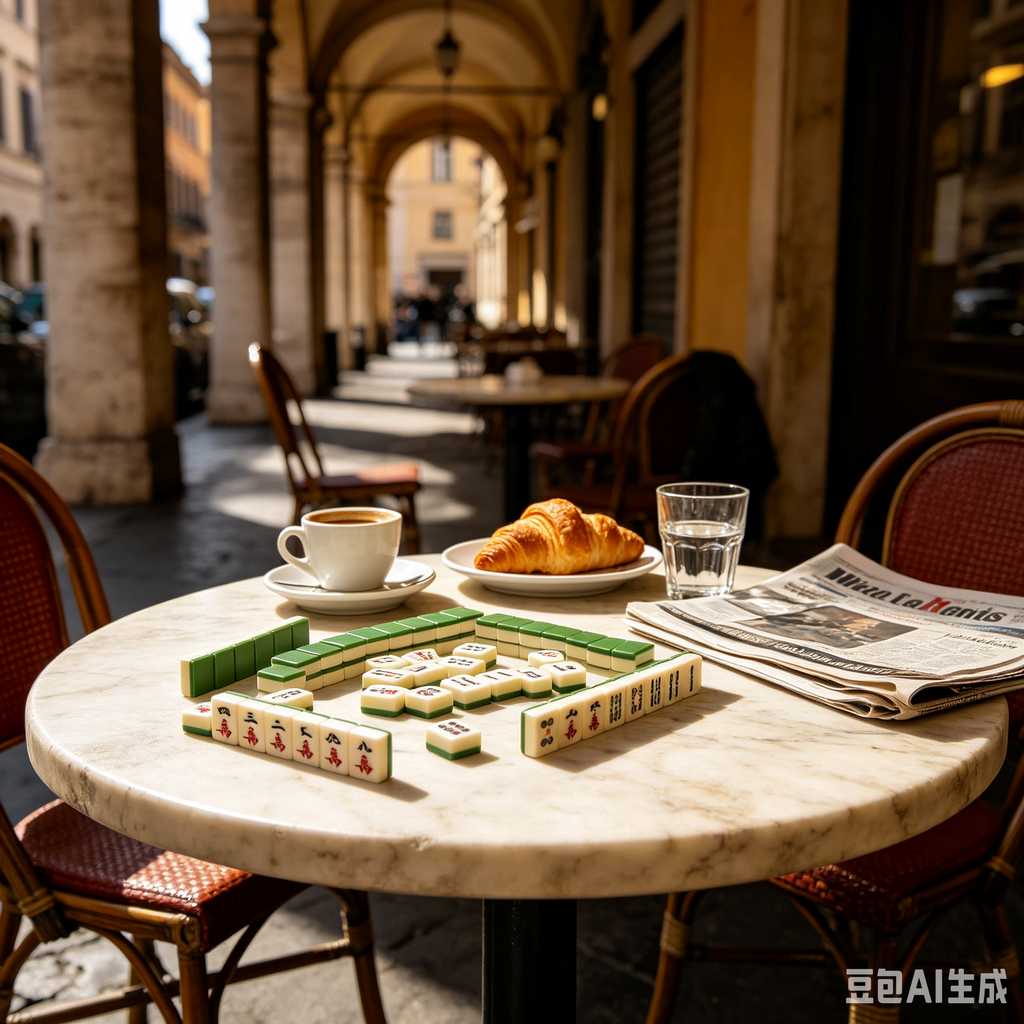 deep print mahjong set