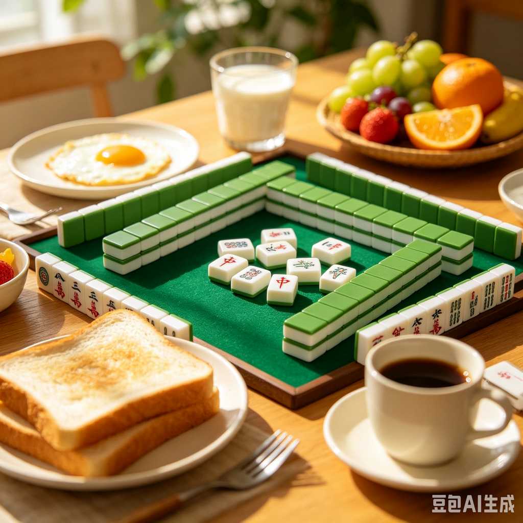 printed logo mahjong set
