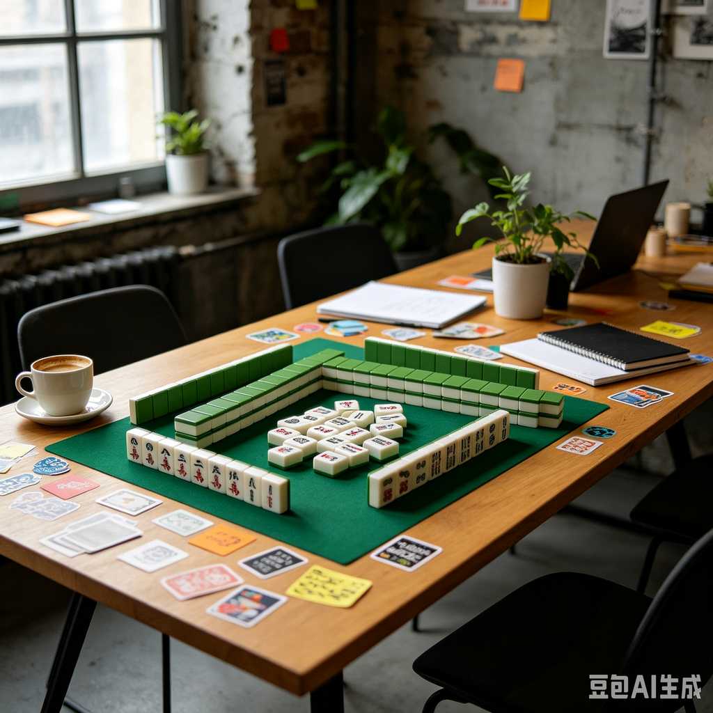 traditional oriental mahjong tiles